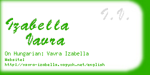 izabella vavra business card